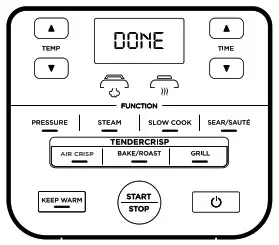 NINJA OP450UK Foodi MAX 7-in-1 - beep and display