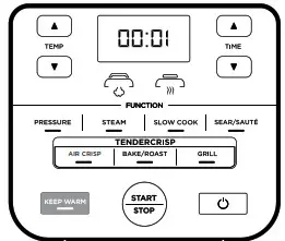 NINJA OP450UK Foodi MAX 7-in-1 - opening the lid