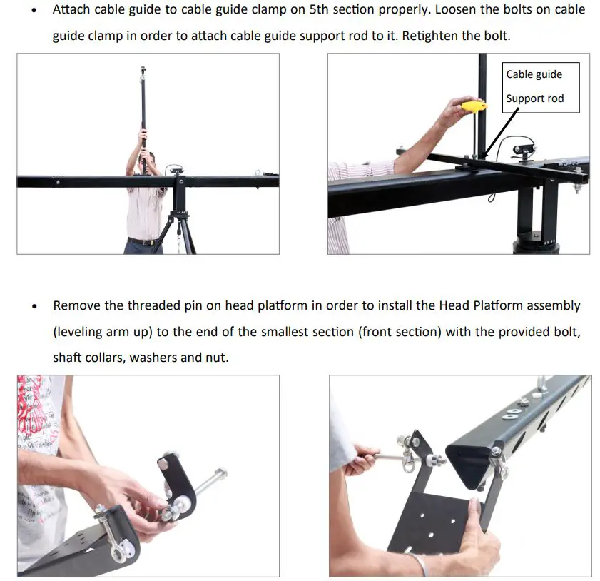 PROAIM P-W5P-BRZ Breeze Film Shooting Equipment Instruction Manual - Assembling