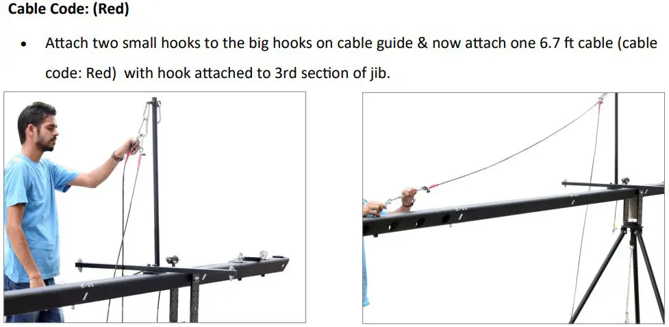 PROAIM P-W5P-BRZ Breeze Film Shooting Equipment Instruction Manual - INSTALLING CABLES
