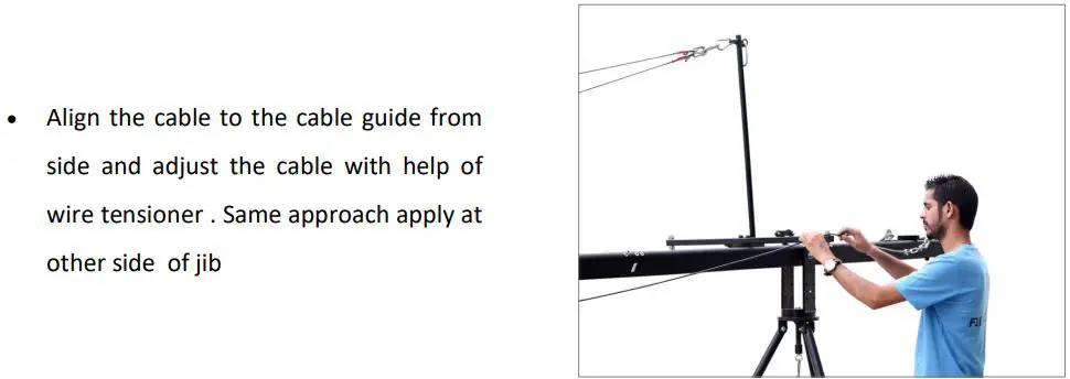 PROAIM P-W5P-BRZ Breeze Film Shooting Equipment Instruction Manual - INSTALLING CABLES