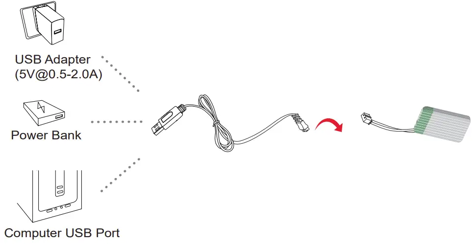 2A8DM-A90 RC Drone Charging