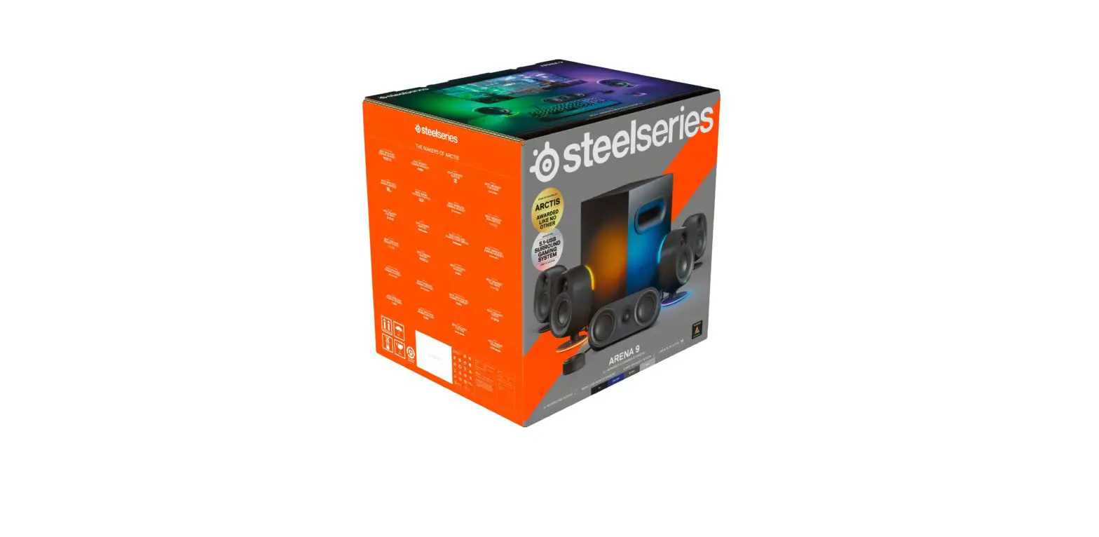 Steelseries 61547 Arena 9 5.1 Bluetooth Gaming Speakers With Rgb Lighting User Guide