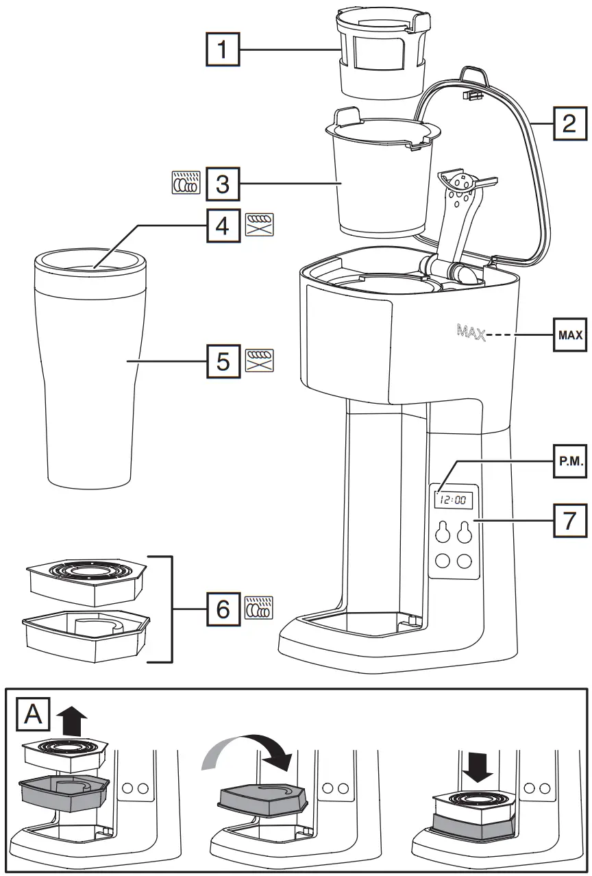 Russell Hobbs 22630 Brew and Go Filter Coffee Machine - Register online