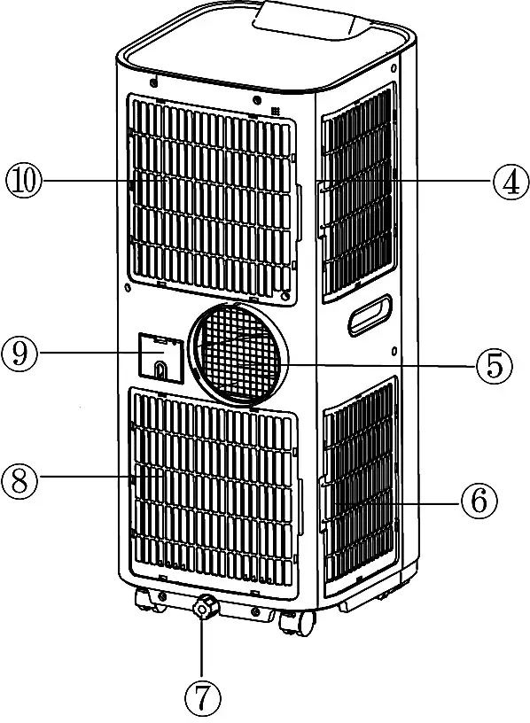 Goldair GPPAC250 2 9kW Multi Season Portable Air Conditioner - Components 2