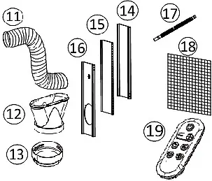 Goldair GPPAC250 2 9kW Multi Season Portable Air Conditioner - Components 3