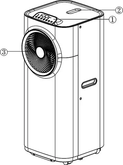 Goldair GPPAC250 2 9kW Multi Season Portable Air Conditioner - Components
