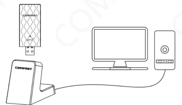 COMFAST CF-951AX Wireless USB Adapter - Fig 1