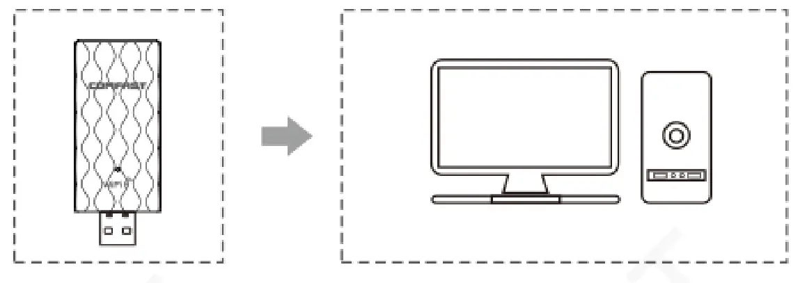 COMFAST CF-951AX Wireless USB Adapter - Fig