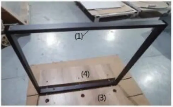 Polibi RS 551IRDTD Industrial Rectangular Rustic Brown Wood Top Dining Table - Installation steps 1