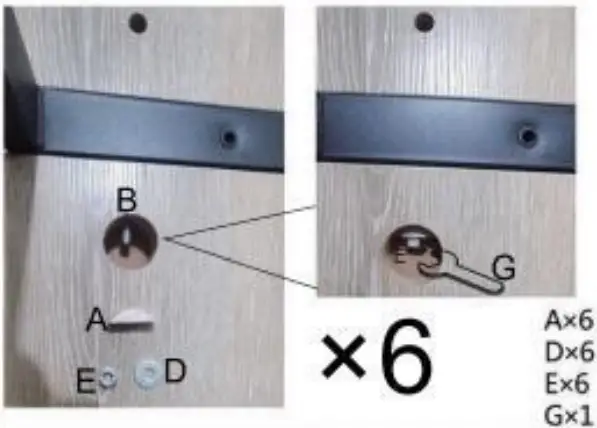 Polibi RS 551IRDTD Industrial Rectangular Rustic Brown Wood Top Dining Table - Installation steps 3