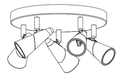 NOVA LIFE Orion Ceiling Light Round