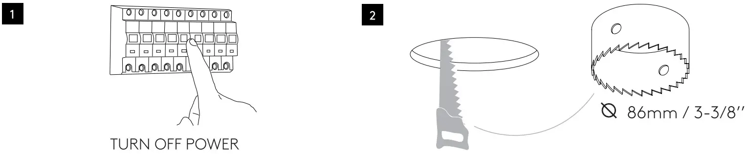 ASTRO 60927 TARO Fire Rated Fixed Downlight - Figure 1