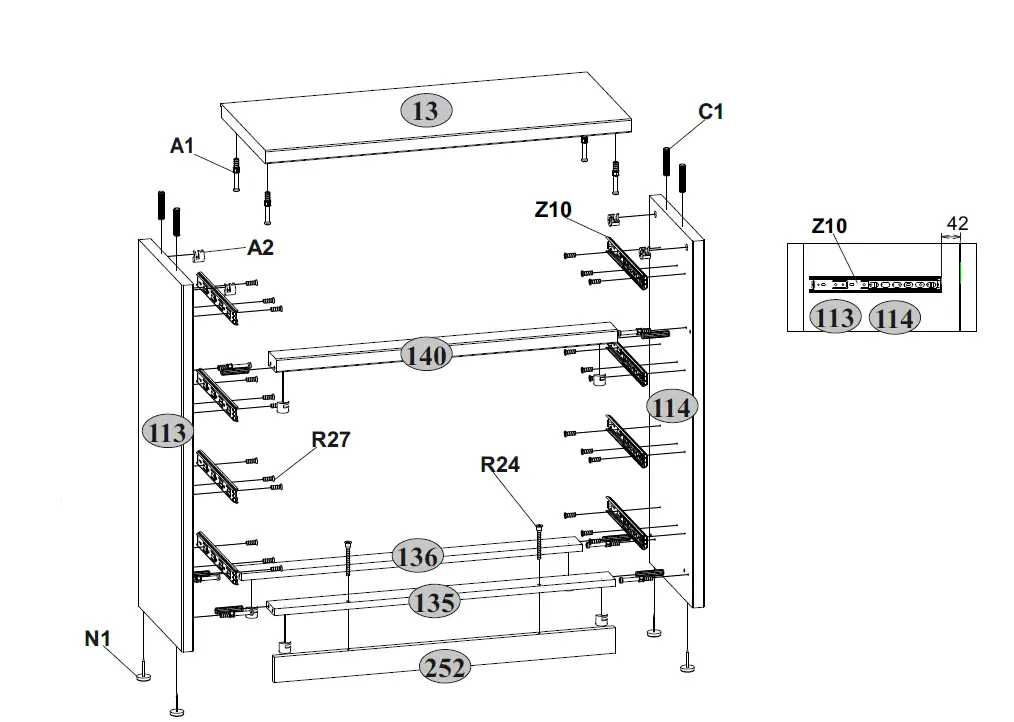 Anrex Diesel 4SD3 Chest of Drawers fig (3)