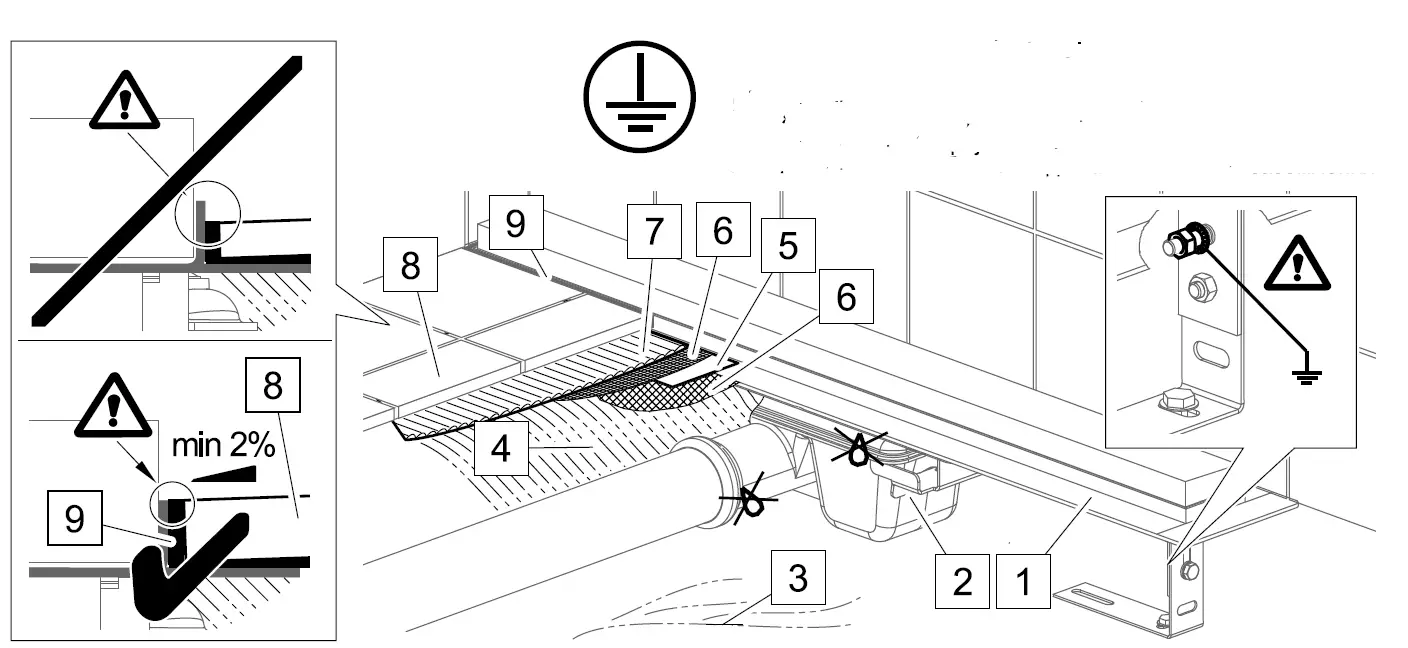 RAVAK X01427 Shower Drain Stainless Steel 7