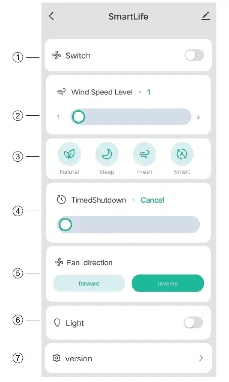 ONE HOME COLLECTION OHCF03-MT Smart Ceiling Fan 15