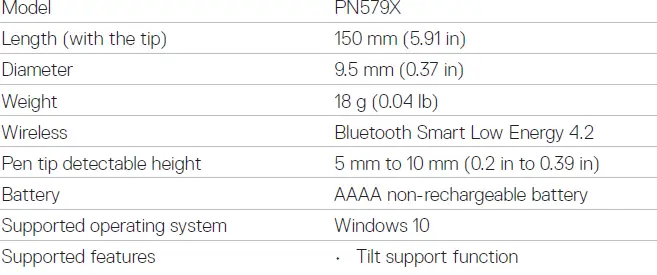 Dell PN579X Premium Active Pen - 21