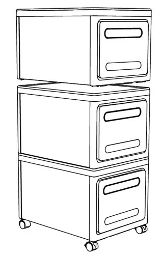 ovela OV3PCSSBWTA 3PCS Storage Box -