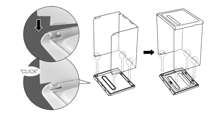 ovela OV3PCSSBWTA 3PCS Storage Box - Repeat for the other side.