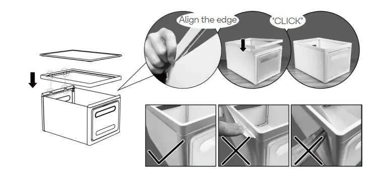 ovela OV3PCSSBWTA 3PCS Storage Box - Step 4