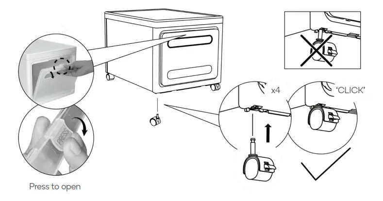 ovela OV3PCSSBWTA 3PCS Storage Box - Step 5
