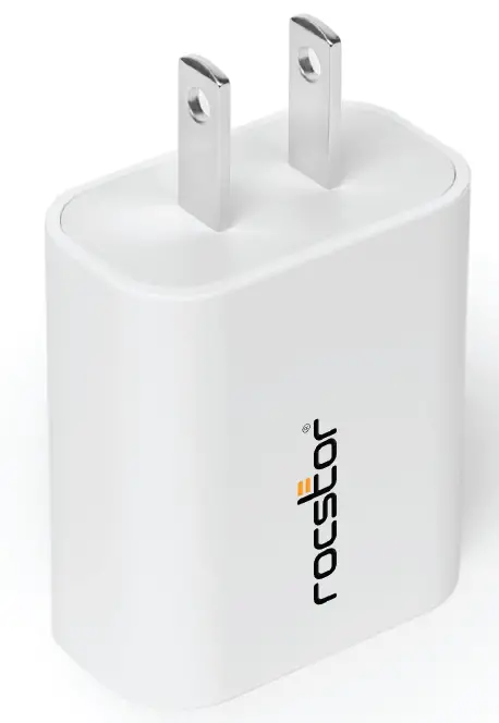 rocstor Y10A256-W1 20W Smart USB-C Power Adapter