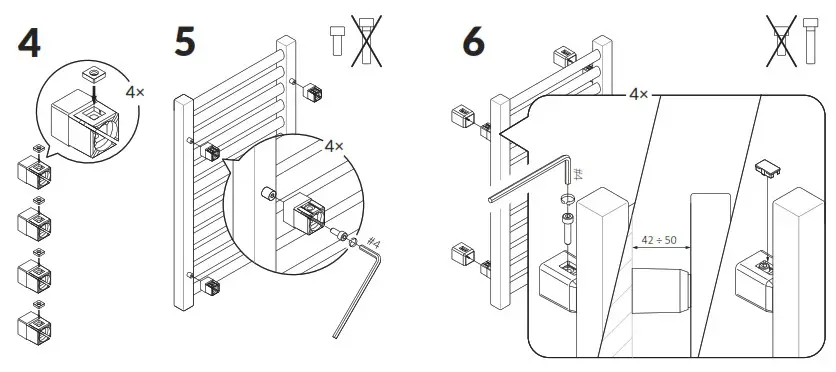 TERMA Mounting bracket MKPMKS 4× - overview