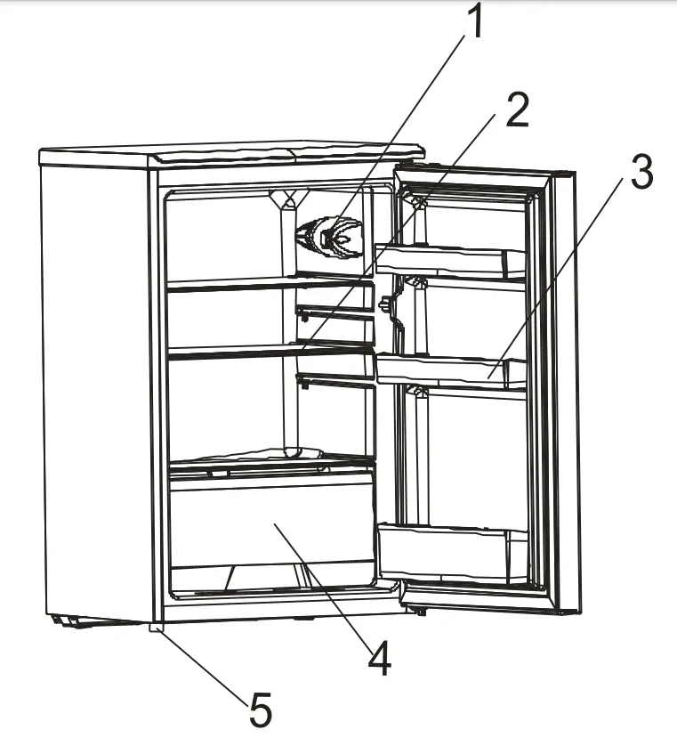 COOKOLOGY UCFR130WH Under Counter Larder Fridge