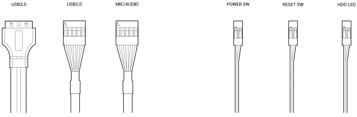 Installing the front I/O Connectors