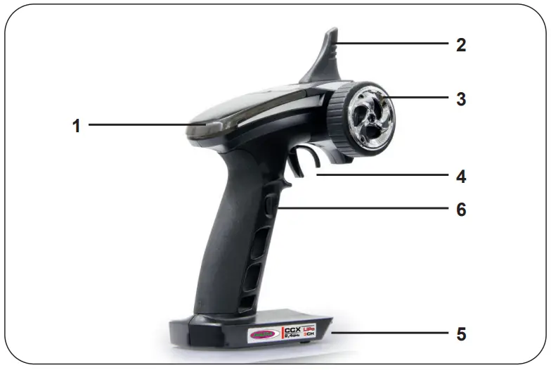 JAMARA CCX Lipo 2,4 GHz 3 CH Transmitter-fig2