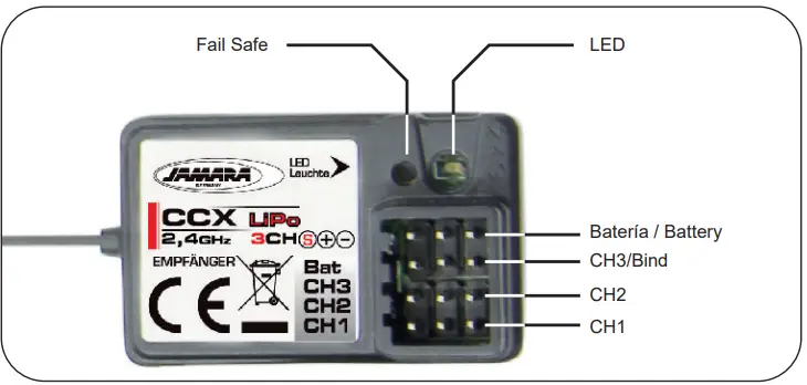 JAMARA CCX Lipo 2,4 GHz 3 CH Transmitter-fig9