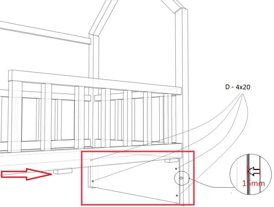 My Sweet Kids TIPI NOA Bed with Drawer - 6