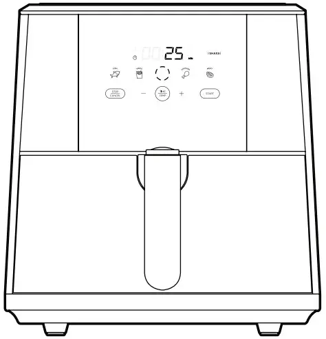 CHEFMAN RJ38 SQPF 8T TurboFry Touch Air Fryer