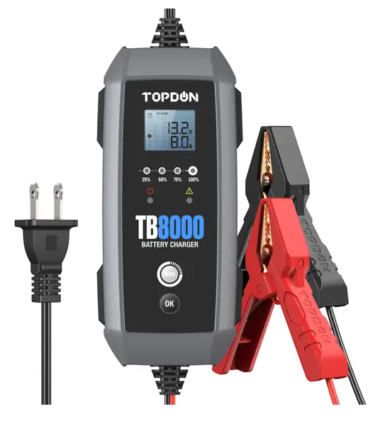 TOPDON TB8000 6V and 12V Battery Charger-