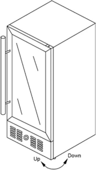 CBR1501SSOD - Leveling the Refrigerator