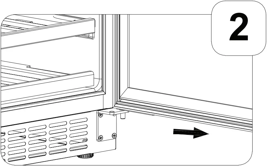 CBR1501SSOD - Reversing the Door Swing 2