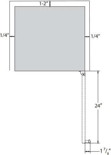 CBR1501SSOD - Spacing dimensions 1