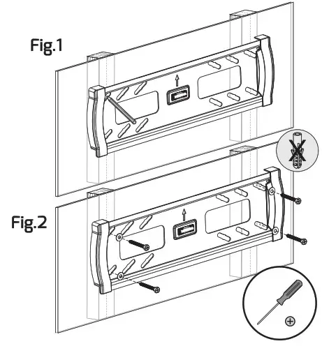 THOR 28013T 32 70 Inch Anti Theft Heavy Duty Fixed TV Wall Mount - VESA Compatibility 3