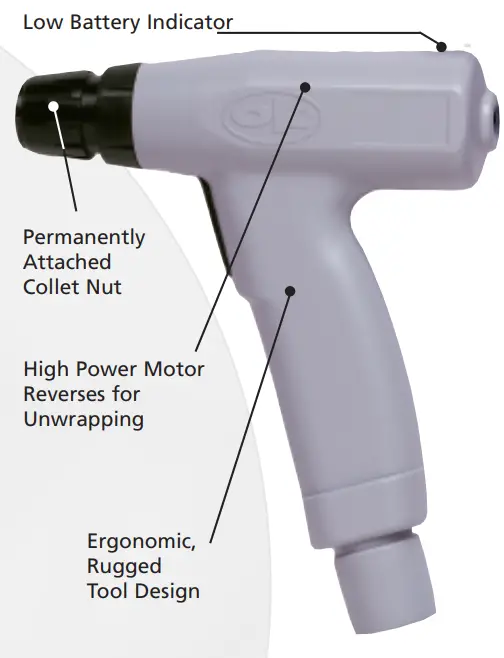 JONARD TOOLS PTX Series Electric Wrap Unwrap Gun FIG 1