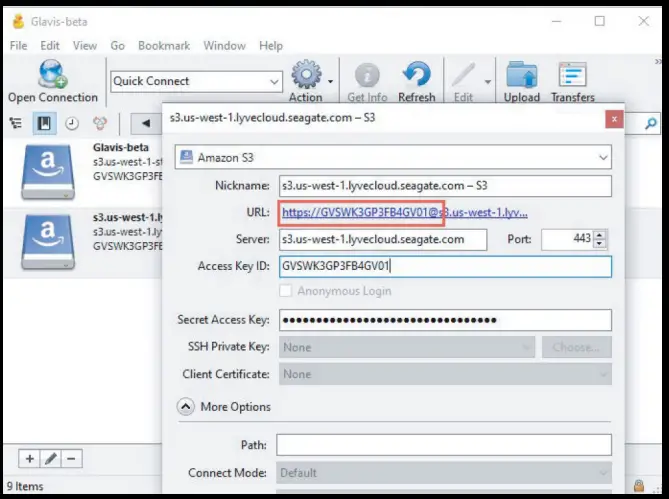Connect with Cyberduck