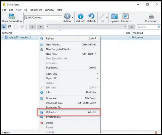 Connect with Cyberduck