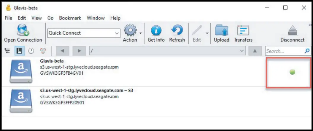 Connect with Cyberduck