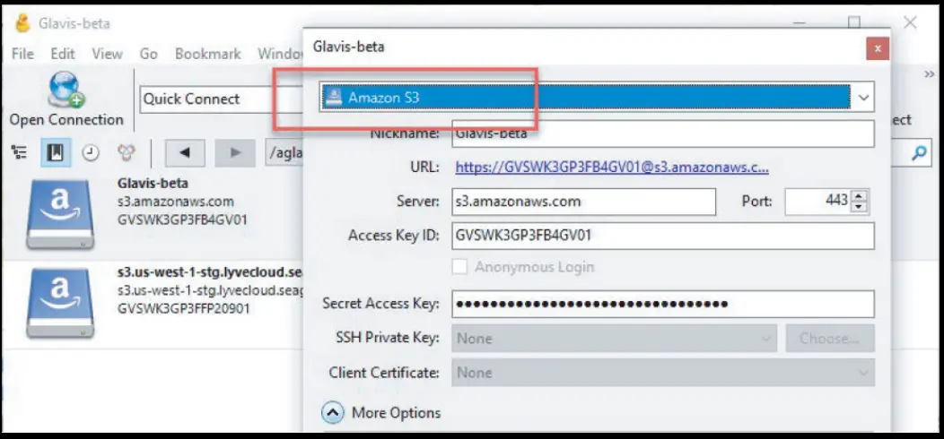 Connect with Cyberduck