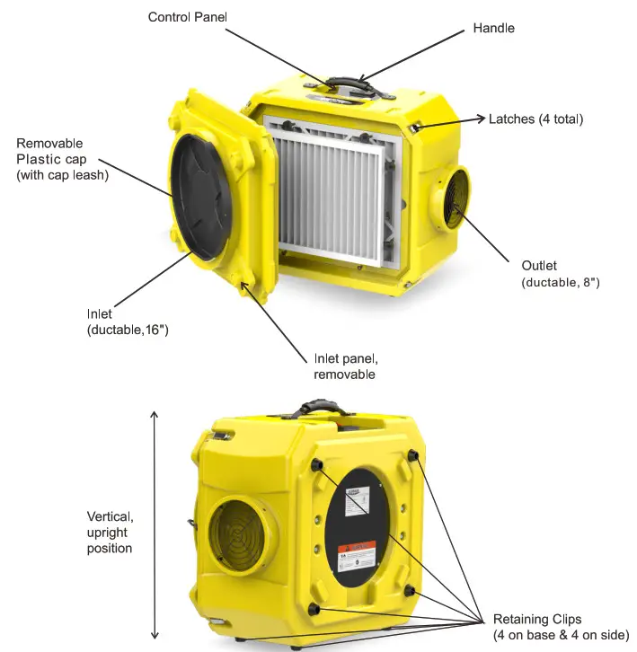 ALORAIR HEPA 550 Air Scrubber with Filter Change - 1