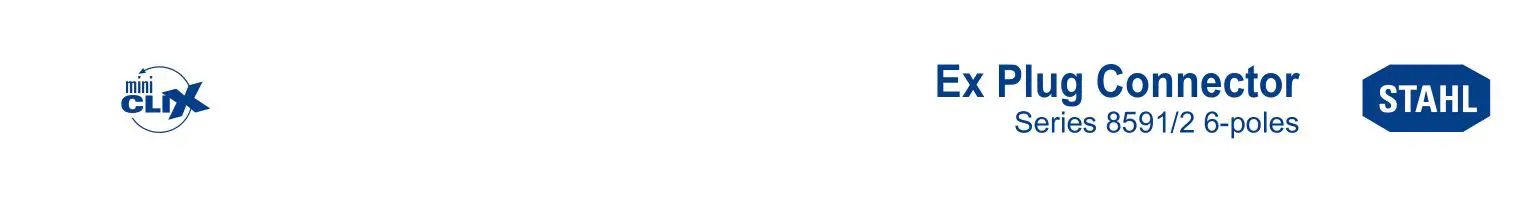 R STAHL miniCLIX Plug connector Flange Ssocket Installation Guide