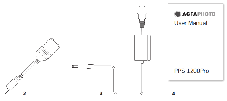 AGFAPHOTO PPS 1200Pro Tragbare Powerstation - fig1