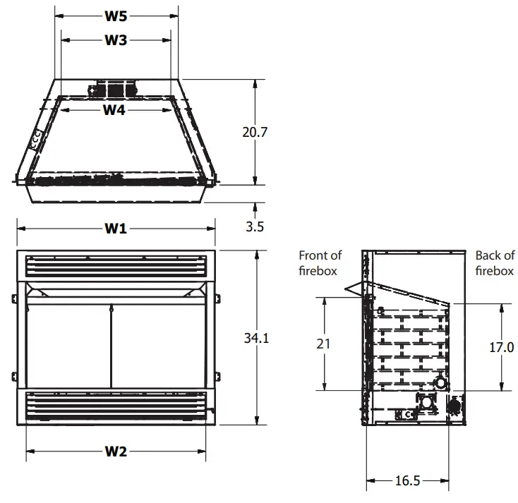 Pleasant Hearth PHZC32C 32 Inch Vent-Free Circulating Firebox fig 1