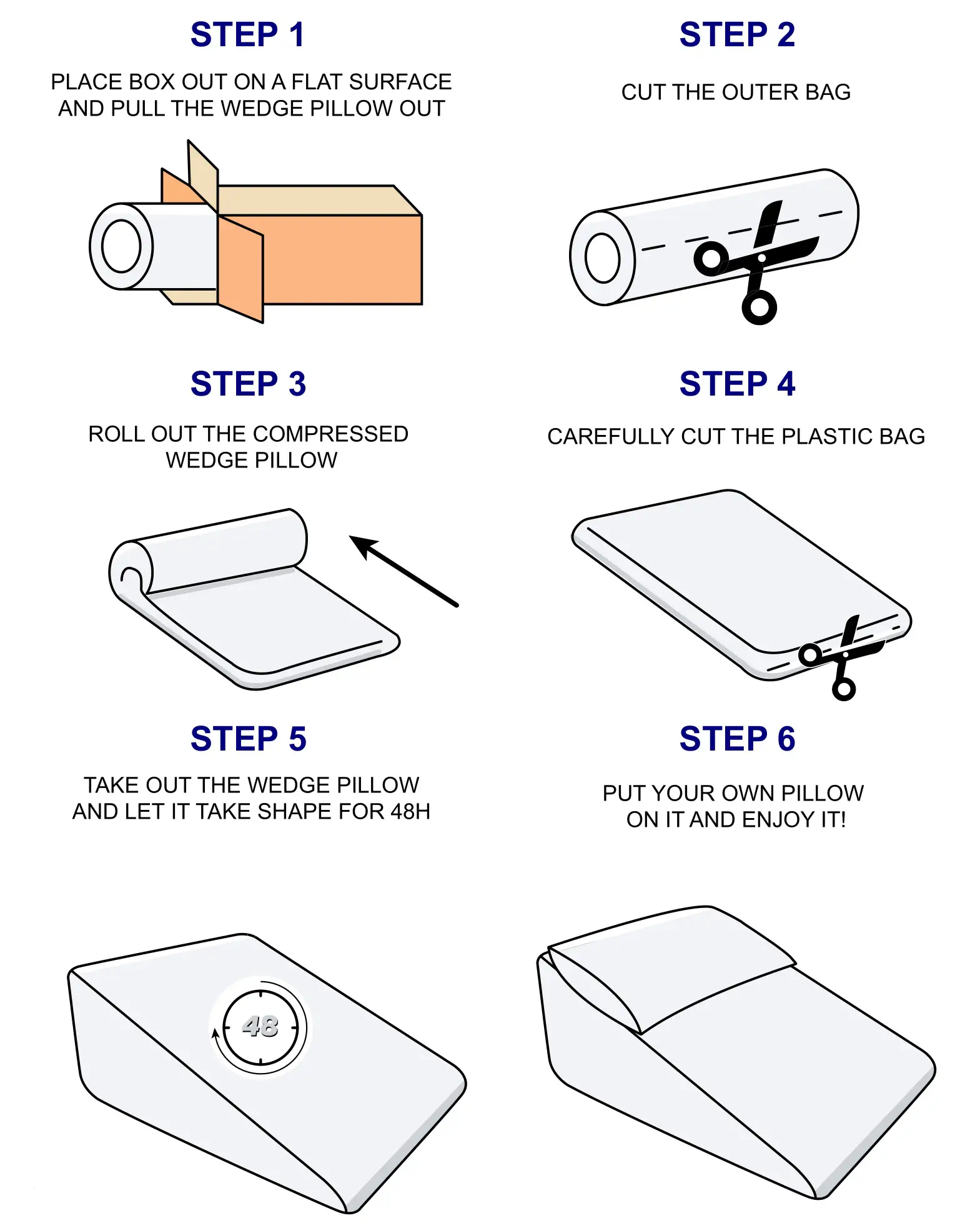 LENORA HUF18959 10 inches Bed Wedge Pillow - UNBOXING