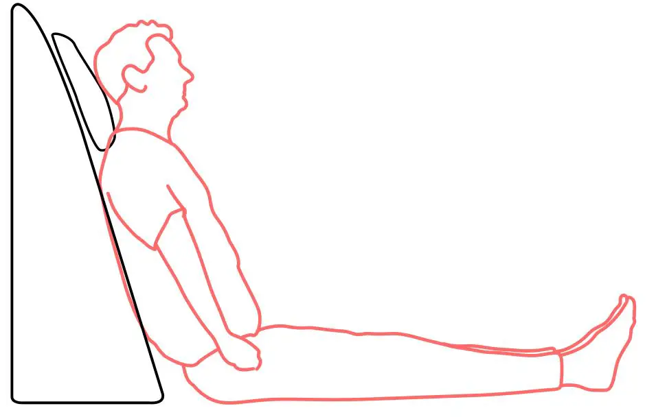 LENORA HUF18959 10 inches Bed Wedge Pillow - Upright position