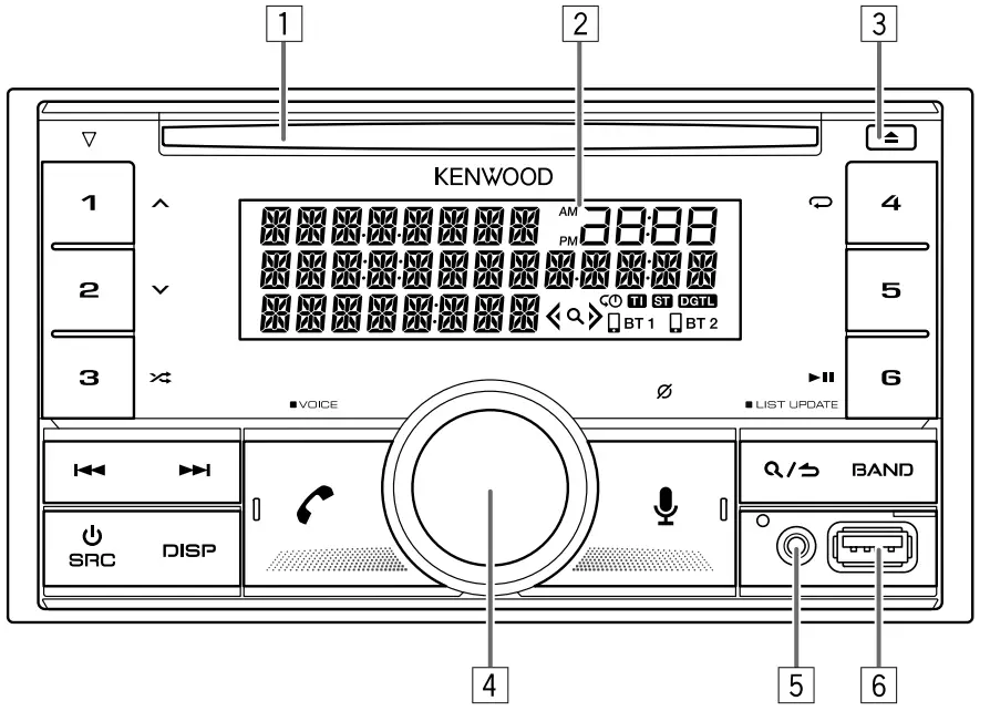 KENWOOD DPX-7300DAB Dual Din Sized Cd Receiver - fig 15